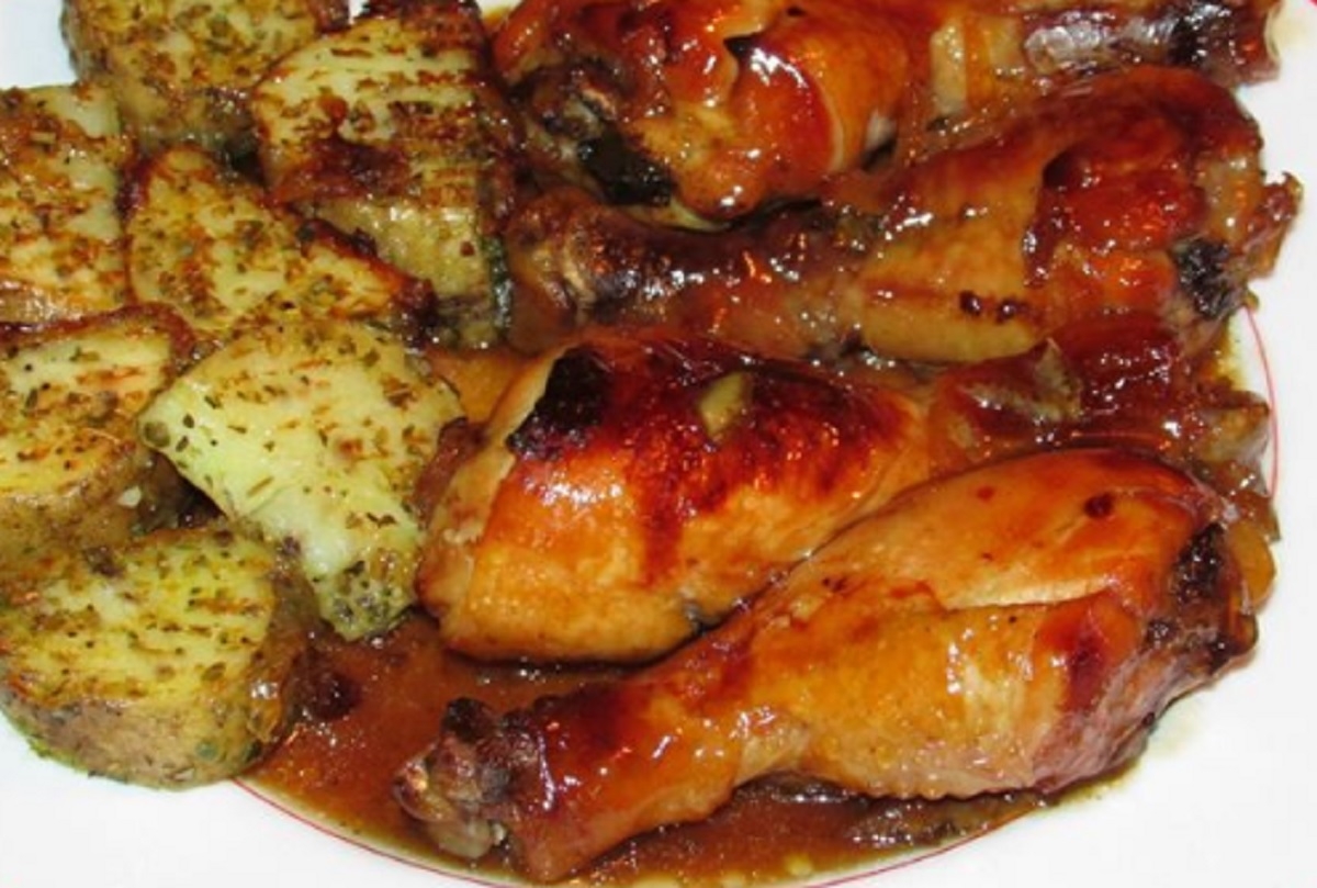 Recette :Pilon de poulet miel et marmelade. 