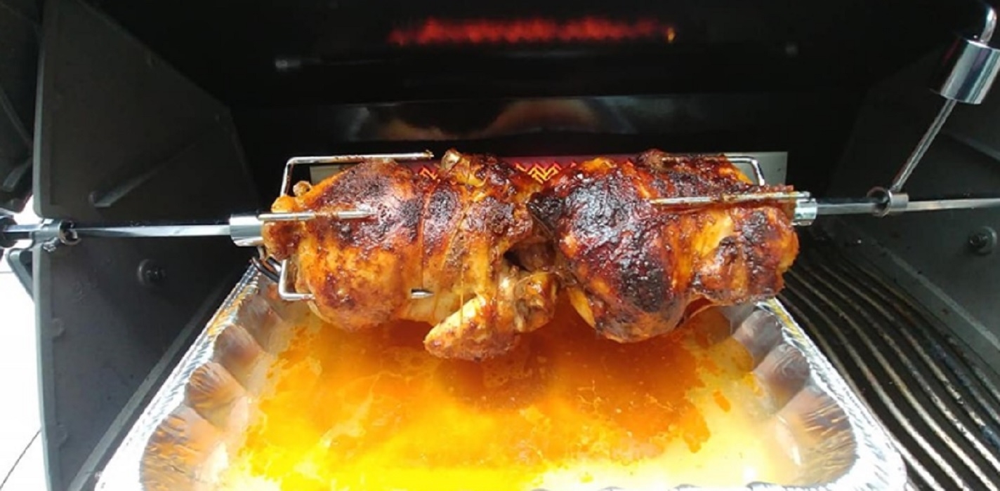 Recette: Poulet BBQ au tournebroche.
