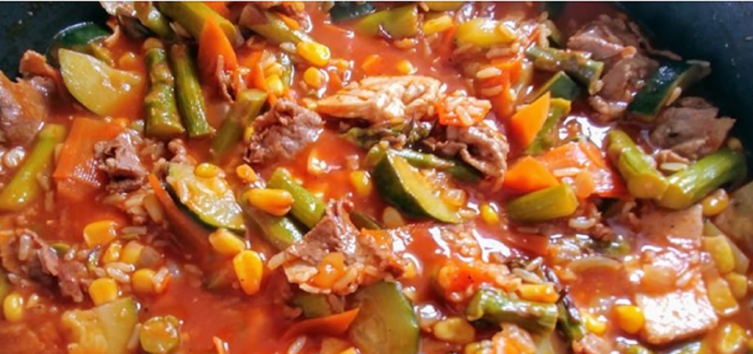 Recette: Casserole de riz aux lgumes.