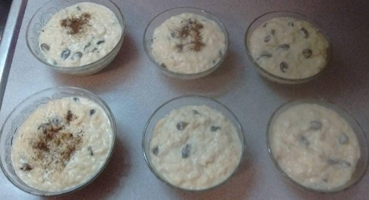 Recette: Pouding au riz et raisins.