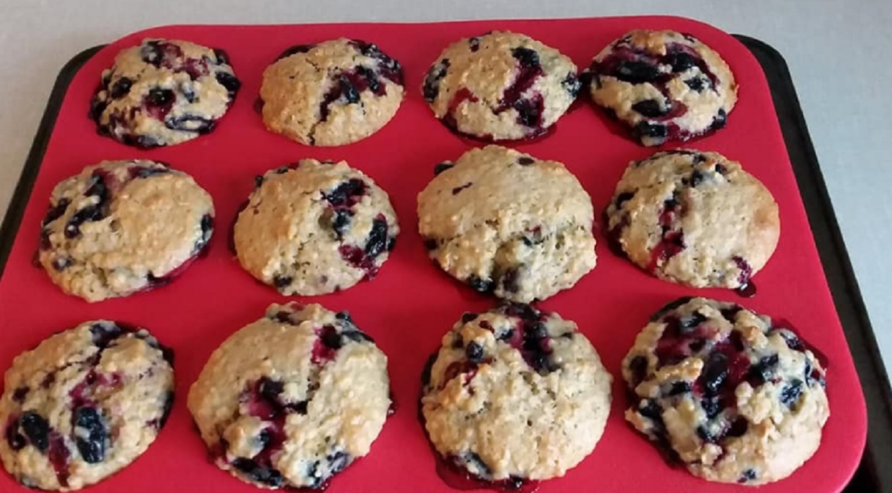 Recette: Muffins aux camerises et citron.