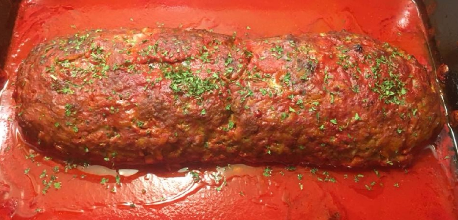 Recette: Pain de viande au jus de tomates.