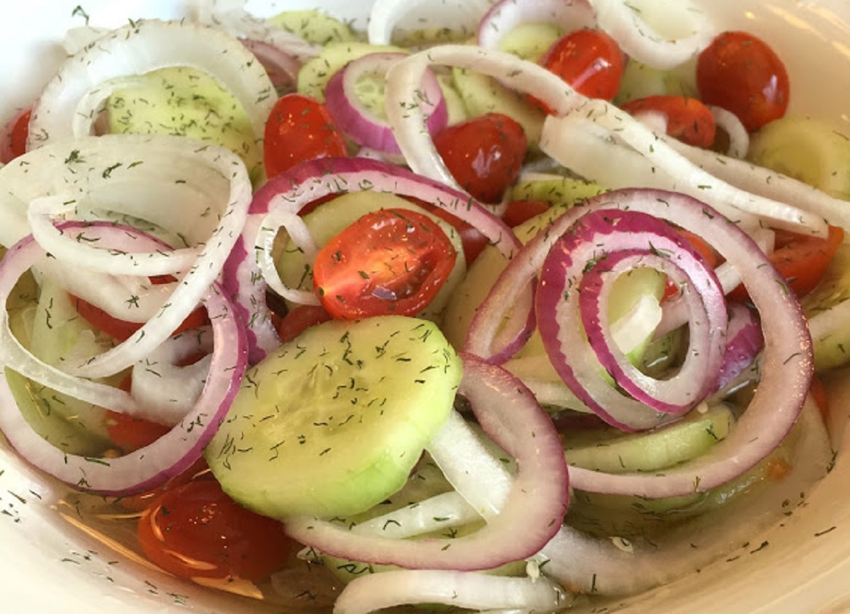 Recette: Salade de concombre de grand-mre.