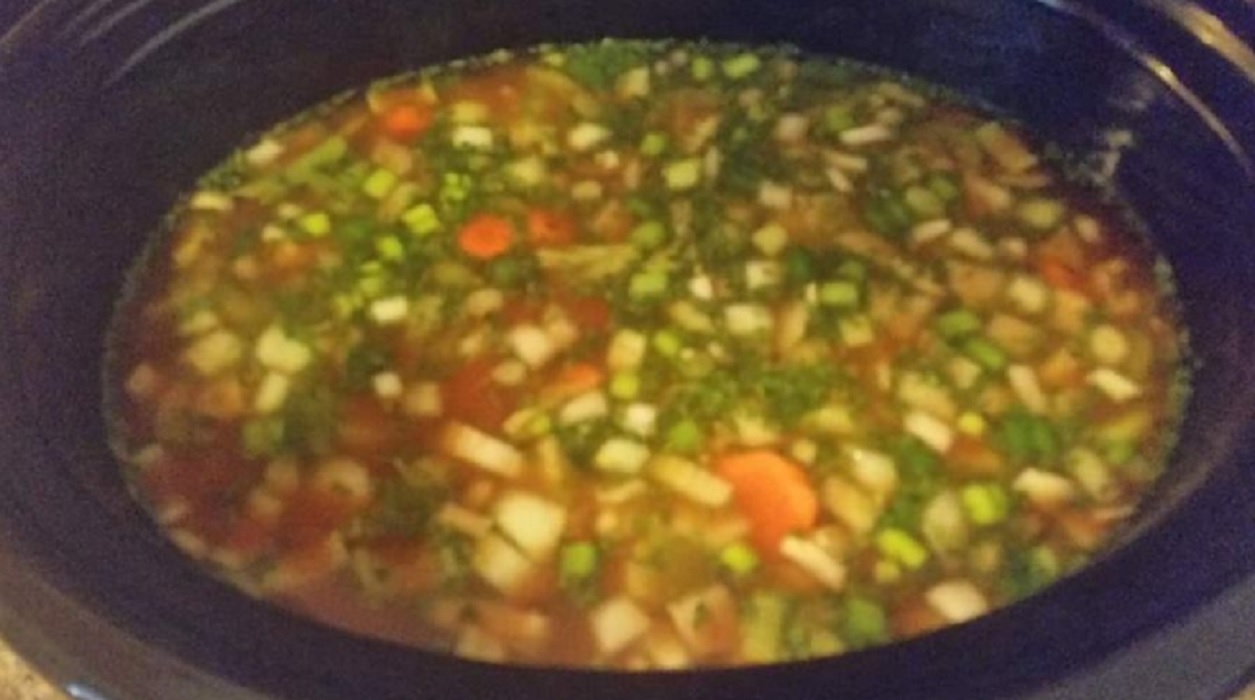 Recette: Soupe aux l�gumes � la mijoteuse.