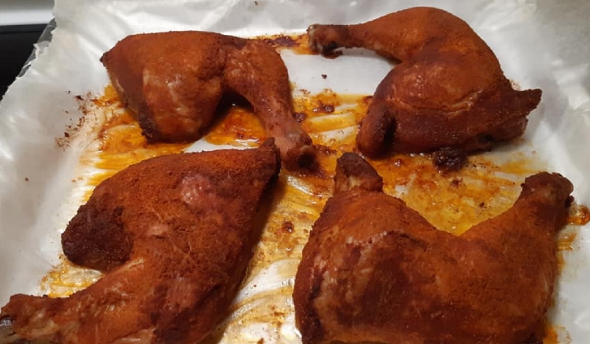 Recette: Cuisse de poulet barbecue au four.