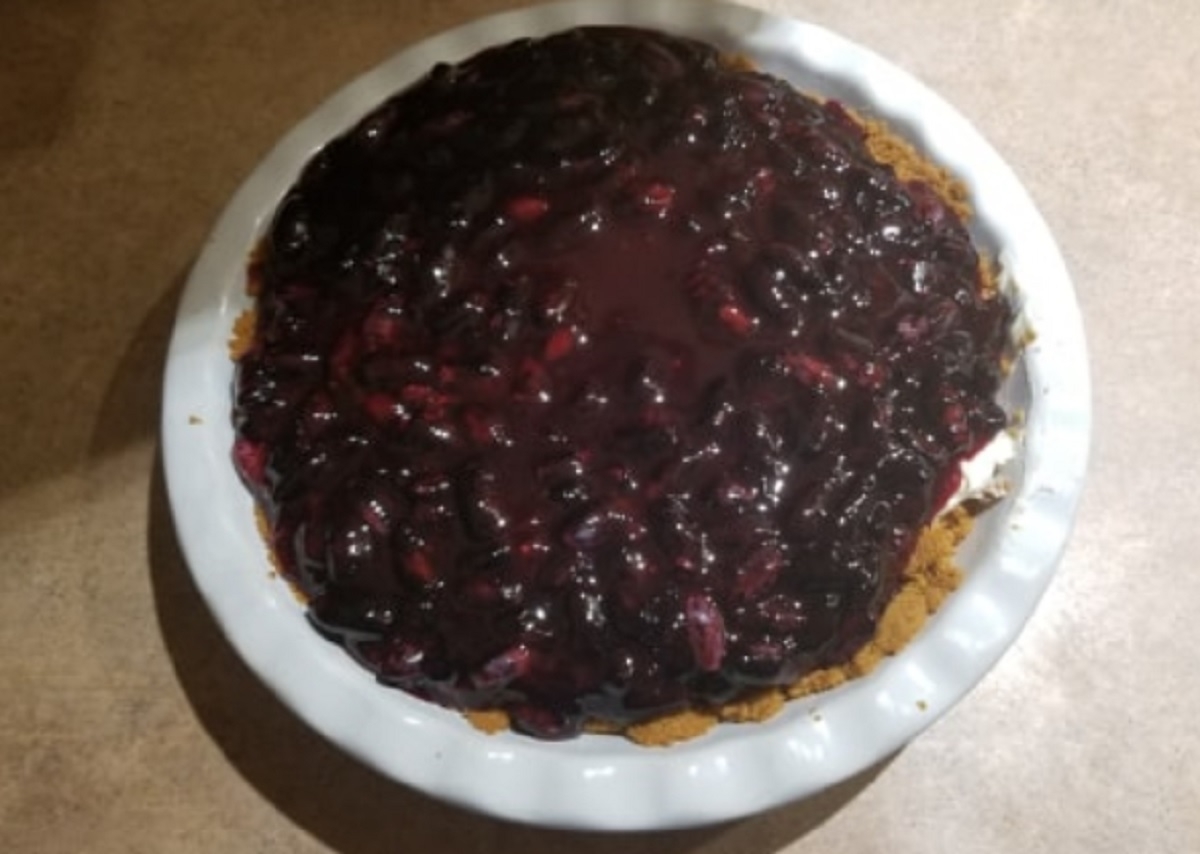 Recette: Tarte au fromage et camerises.