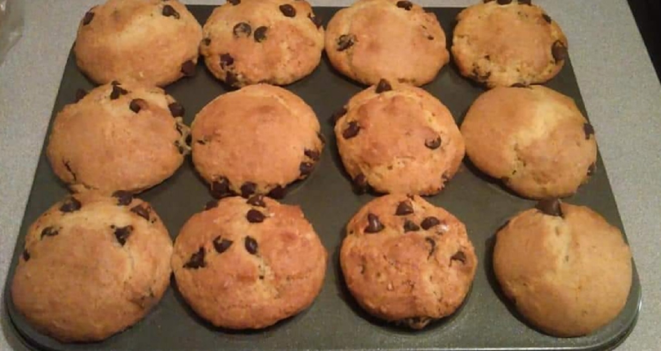 Recette: Muffins aux p�pites de chocolat.