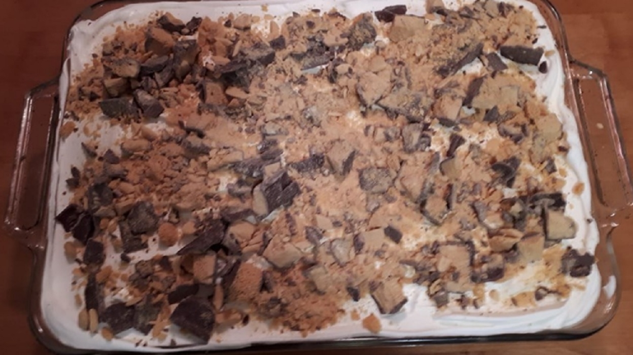 Recette: G�teau coffee crisp.