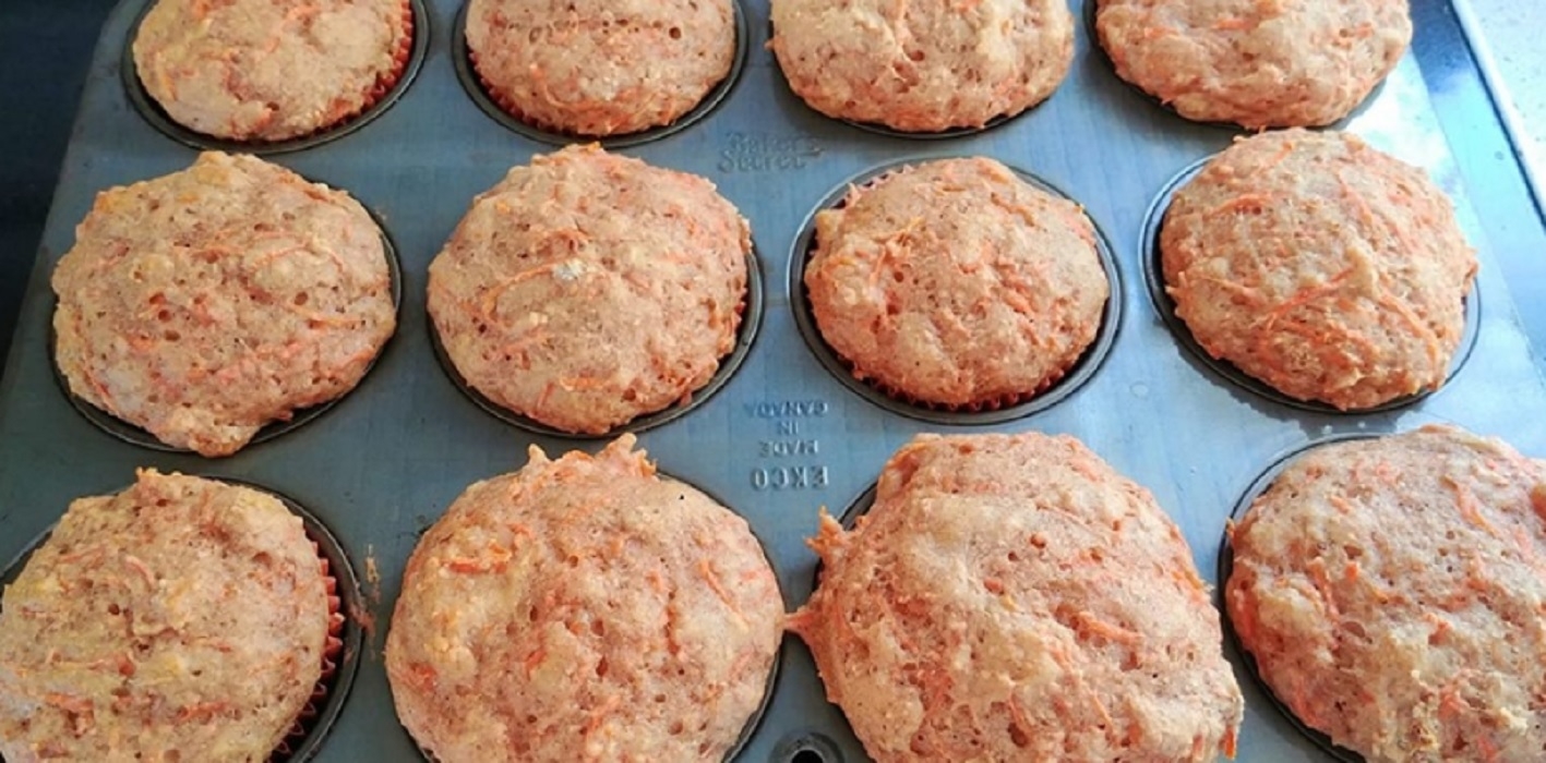 Recette: Muffins aux carottes sant�.