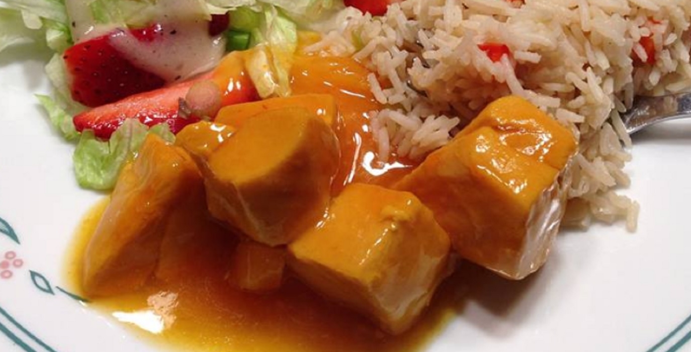 Recette: Poulet � la sauce VH � l'ananas.
