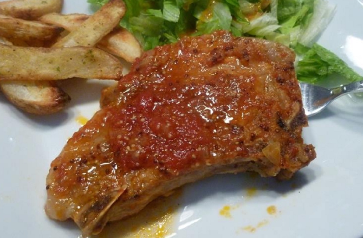 Recette: C�telettes de porc d�glac�es.