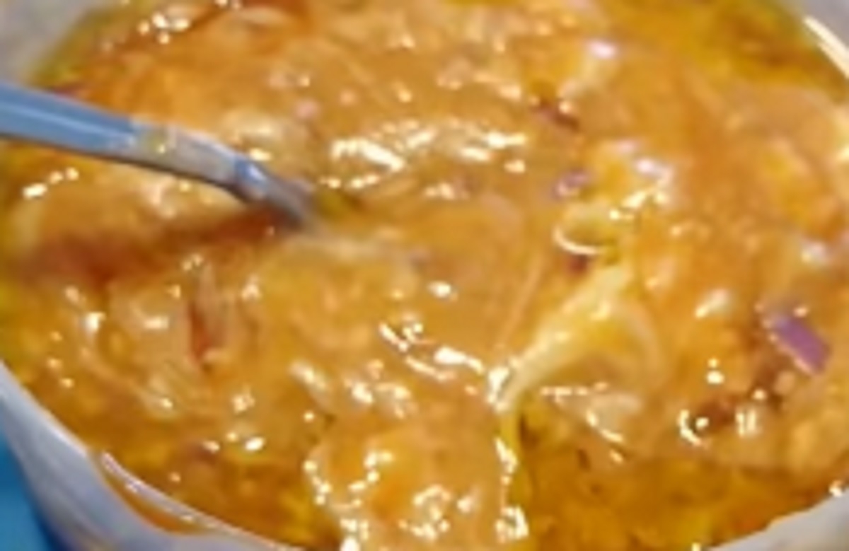 Sauce  l'oignon pour fondue exquise.