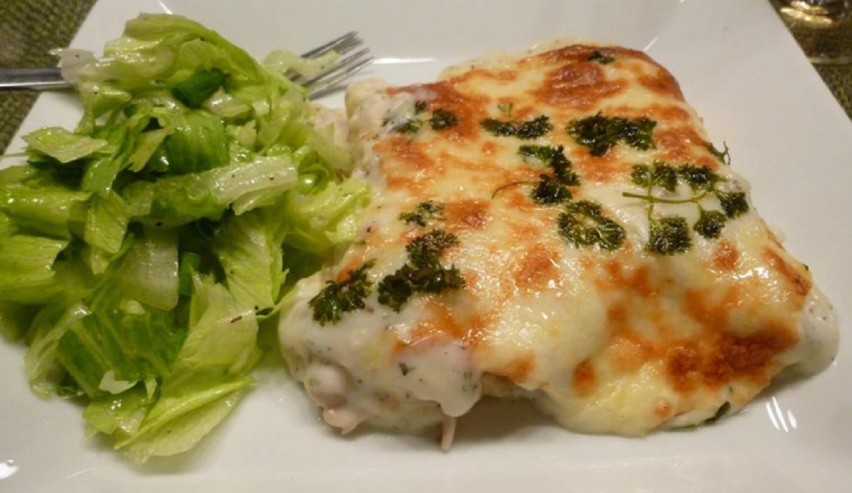 Recette: Manicotti de poulet et sauce  au fromage.