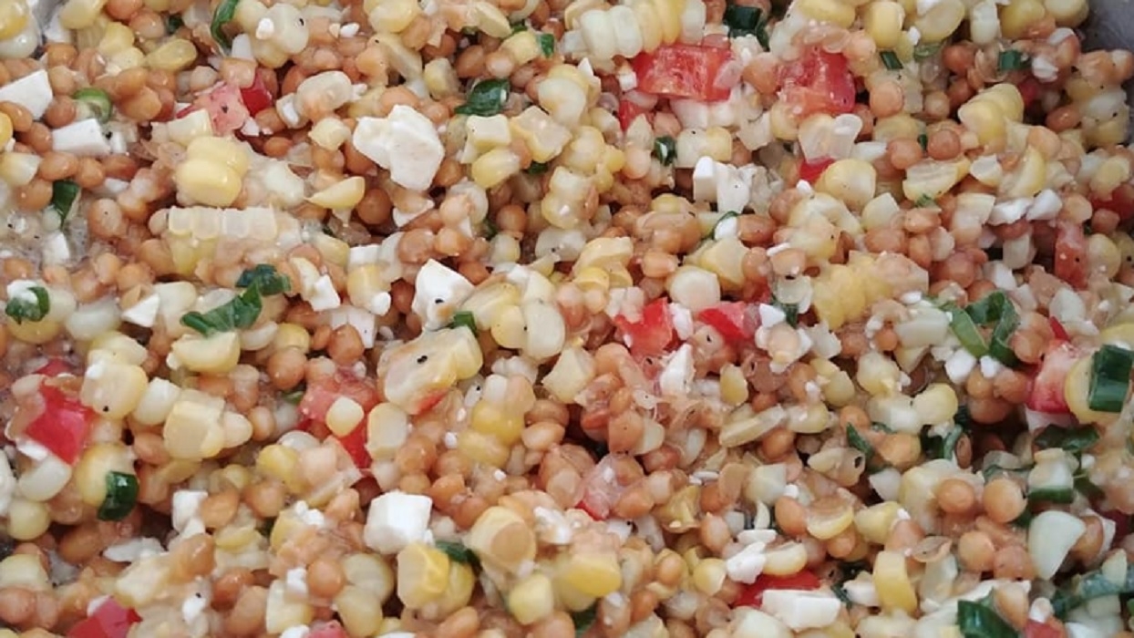 Recette: Salade de lentilles.